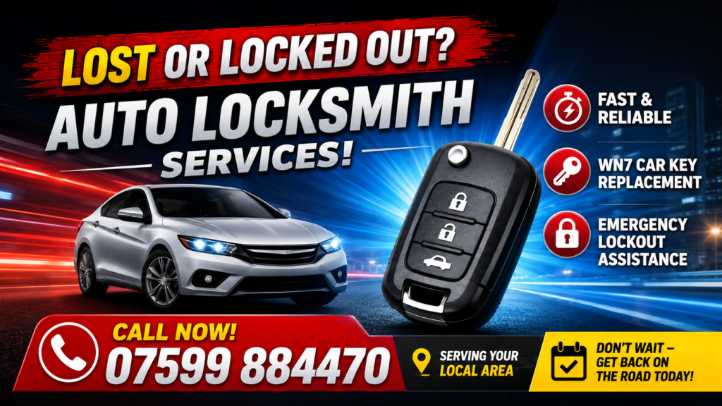 WN7 Car Keys–Quick & Genuine Car Key Services, Leigh, UK