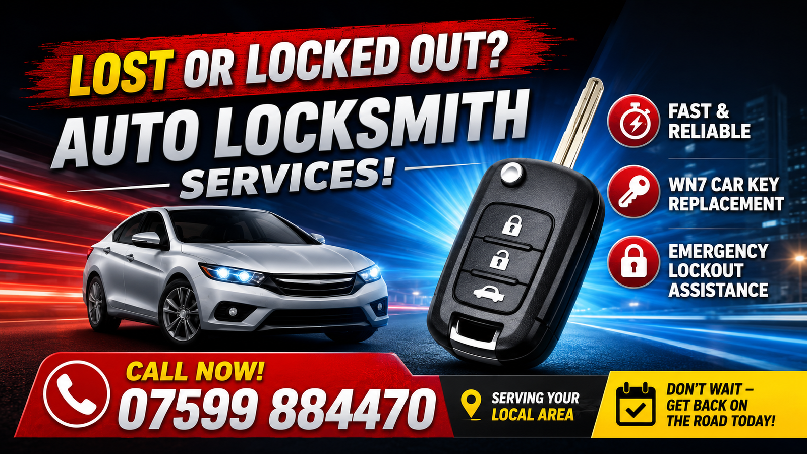 WN7 Car Keys–Quick & Genuine Car Key Services, Leigh, UK
