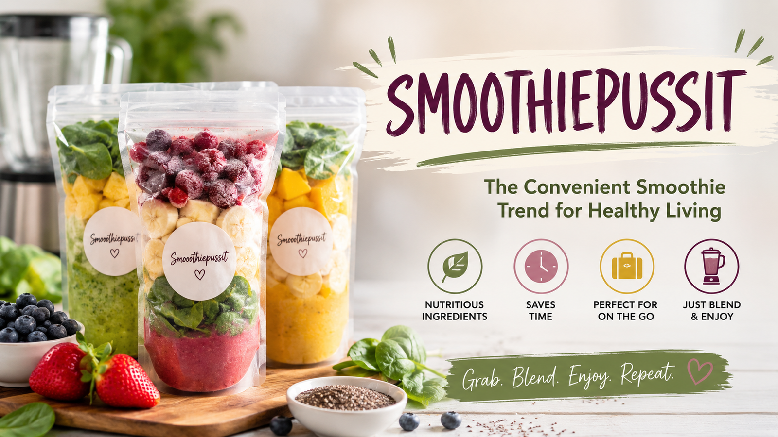 Smoothiepussit: The Convenient Smoothie Trend Changing Healthy Eating